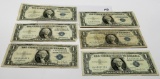 6-$1 Silver Certificates avg circ: 1935C, 35E, 35F, 35E STAR, 57, 57B