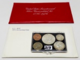 Mint Mix: 1964P Year Set in holder; 1974 P&D Mint Set; 1976 Silver 3 Coin Unc Set