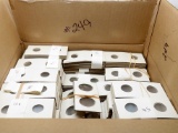 Approximately 700 Unused 2x2 cardboard/myler holders (425 Dimes, 250 Nickel, 25 $, few assorted