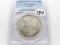 Morgan $ 1921 PCGS MS64, rev top edge slab damage-coin unaffected