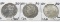 3 Morgan $: 1886 AU clea, 1886-O F, 1887 CH AU toning ?die grease