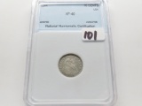 Seated Liberty Dime 1844 XF Better Date (Only 72,500 minted)