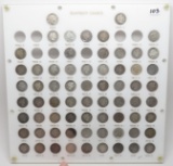 Barber Dime Set in Capitol Plastic, 67 Coins, 1892-1916S, avg AG-G some cleaned. NO 1892S, 93, 95PO,