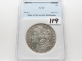 Morgan $ 1889-CC NNC AU Key Date