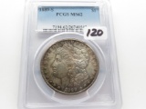 Morgan $ 1889-S PCGS MS62 Toned, better date