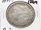 Morgan $ 1894-S AU (Toning)