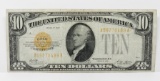 $10 Gold Certificate 1928, SN A59770488A, F+