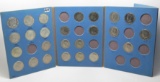 Whitman Kennedy Half $ Album, 25 Coins, 1964-1983D (2-90% Silver, 5-40%), up to Unc