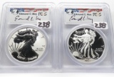 American Silver Eagle set 2013-W PCGS PF70 Reverse Proof & Enhanced Mint State MS70 PERFECT