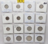 16 Australia Silver: 7-3 Pence (1915, 25, 42DS, 43PD, 44S), 2-6 Pence (43DS), 4-1 Shilling (10, 14,