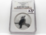 Australia $1 Kookaburra 2010-P NGC MS69