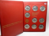 Coin-Medals featuring Historical Cities in Israel 9 Medals in notebook, each 48gm .935 Silver