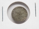 Silver Three Cent 1851 VG