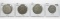 4 Mexico 1 Peso: 1947, 1958, 1962, 1970