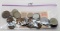 36 World Coins, some silver, BELARUS 100 Roubles Banknote