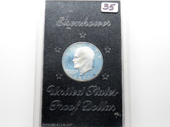 Eisenhower 1971S PF $, no outer box