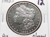 Morgan $ 1883S AU cleaned better date