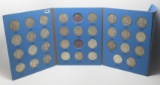 Whitman Franklin Half $ Album, 1948-63, 33 Coins, mm unchecked
