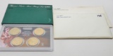 4 US Mint Sets: 1976, 1978, 1997 Proof Set, 2007 Presidential 4 Coin (no outer box)