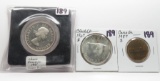 3 Canada $ Coins Unc: 1961 Silver, 1967 Silver, 1987 Loon