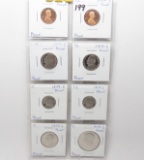 8-1979S Proof Coins: Type 1 & 2 each Lincoln, Jefferson, Roosevelt; Washington Type 1, Kennedy Type