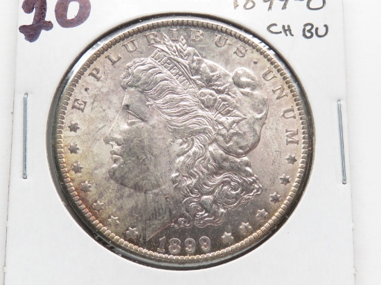 Morgan $ 1899-O CH BU toning