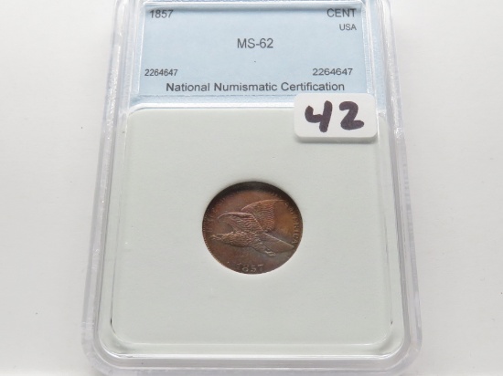 Flying Eagle Cent 1857 NNC MS