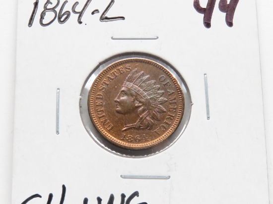 Indian Cent 1864-L CH UNC  NICE
