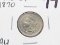 Nickel Three Cent 1870 AU whizzed