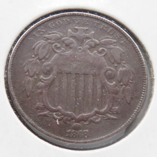 Shield Nickel 1868 VG
