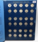 Whitman Classic Roosevelt Dime Album, 1946-1964D, 48 Silver Dimes up to BU, dt/mm unchecked