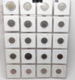 24 Canada Coins, 1917-2000, multiple denominations, small amount silver