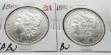 2 Morgan $: 1885 CH BU, 1885-O BU