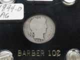 Barber Dime 1894-O AG, better date