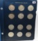 Franklin Half $ Whitman album complete set +1; 36 coins average circulated to Unc