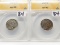 2 ANACS Buffalo Nickels: 1927D AU55, 1935 EF40