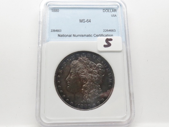 Morgan $ 1880 NNC Mint State (Dark toning)