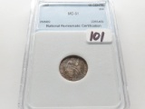 Seated Liberty Dime 1889 NNC Mint State (Nicely toned)