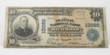 $10 National 1902, Central Natl Bank Richmond VA, CH 10080, SN 69056, VF stained