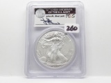 2011 American Silver Eagle PCGS MS69 First Strike signed by Mercanti