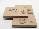 3 US Mint Sets, original unopened shipping boxes: 2006, 2007, 2008 (face $33.46)