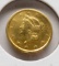 1852 Gold $ Liberty Head Fine plugged