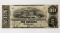 $10 CSA Note 1863 Richmond, No.74852, Red obv stamp 