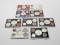 9-5 Coin Sets in plastic cases, most Unc: 1960P, 60D, 61P, 62D, 63P, 63D, 64P, 64D, 68D