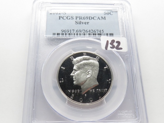Kennedy Half $ 2002-S PCGS PR69DCAM Silver