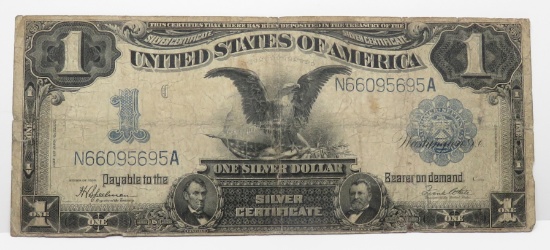 $1 Silver Certificate 1899 "Black Eagle", FR236, SN N66095695A, VG-F