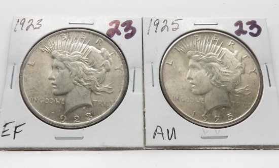 2 Peace $: 1923 EF, 1925 AU