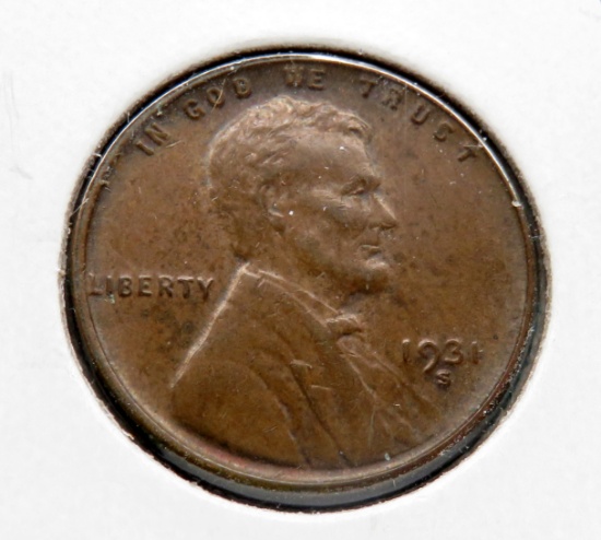 Lincoln Cent 1931S EF, Semi-Key