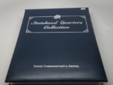 Postal Commemorative Society Statehood Quarter Collection in display book, 20 State Cards each with