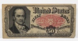 50 Cent Fractional Currency 1874/75 Fine, small tear upper right top